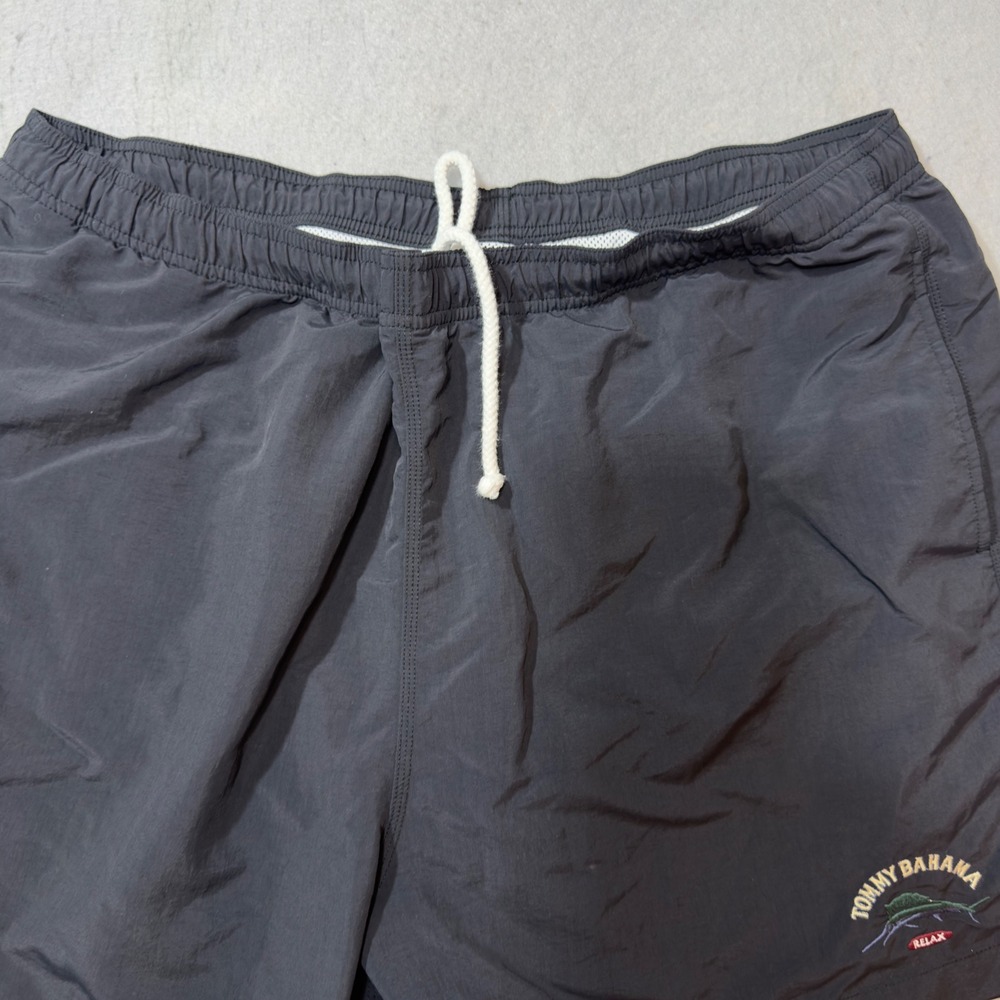 Tommy Bahama Swim Trunks Mens XXL Gray Excellent Relax Embroidered Logo Shorts‎